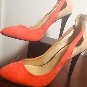 Orange &beige 3” stiletto